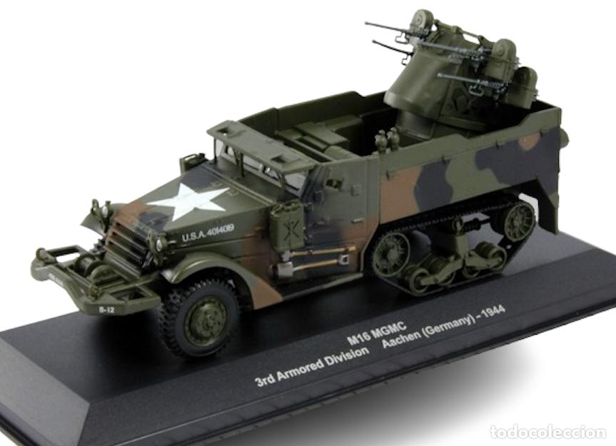 Modelos a escala: Carro Semioruga M16 MGMC / 3rd Armored Division - Aachen Alemania, 1944 (Esc 1:43) Ixo, WWII test n3