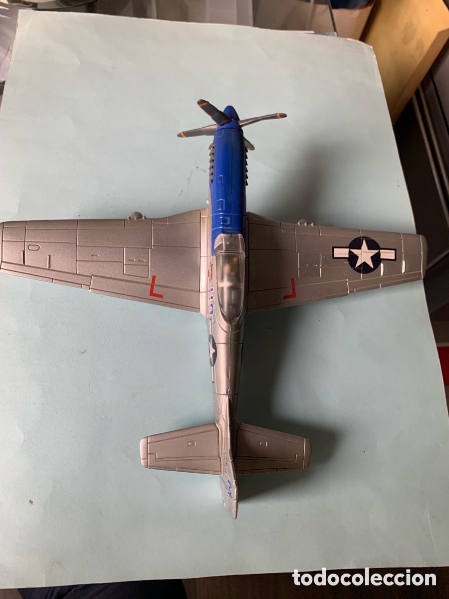 Modelos a escala: MAQUETA DE AVI&Oacute;N DE COMBATE SPITFIRE. CON PEANA. - Foto 3