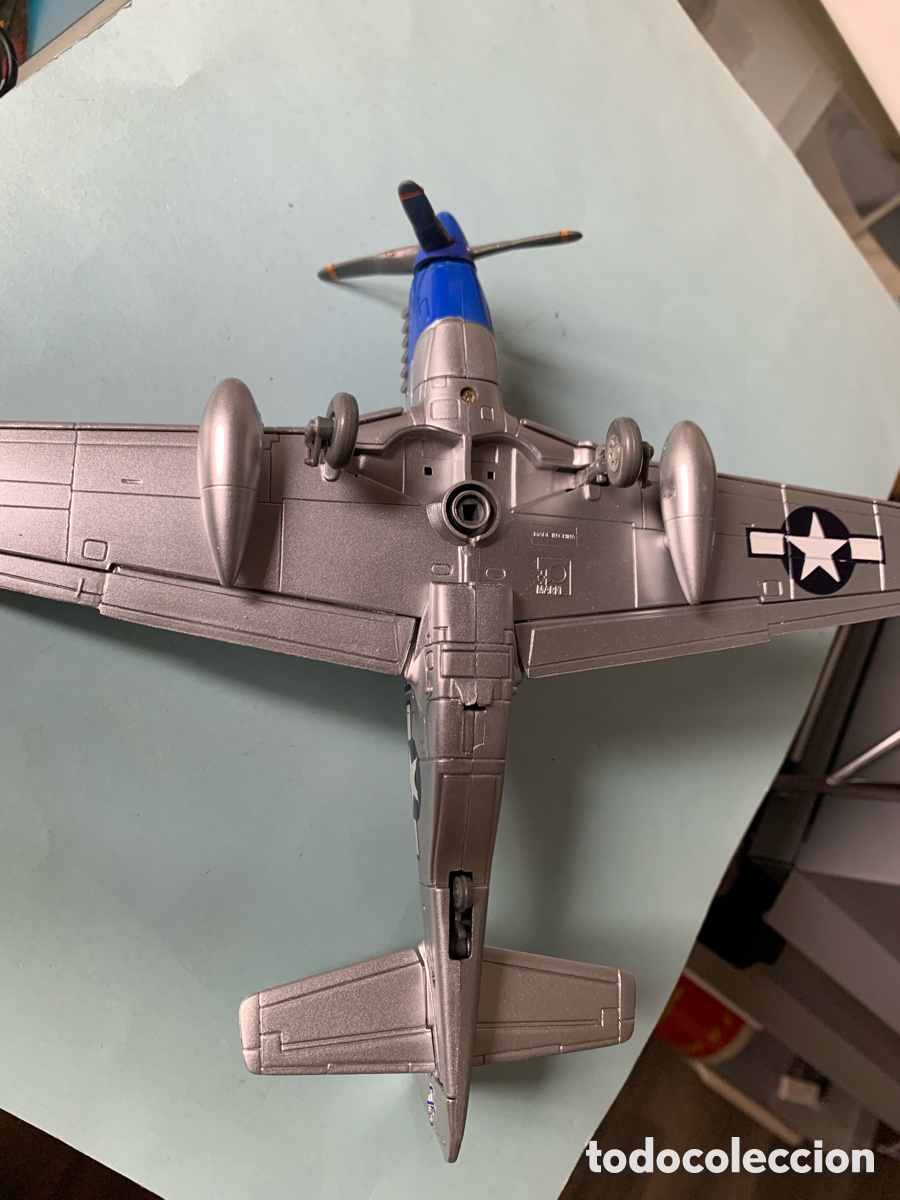 Modelos a escala: MAQUETA DE AVI&Oacute;N DE COMBATE SPITFIRE. CON PEANA. - Foto 4