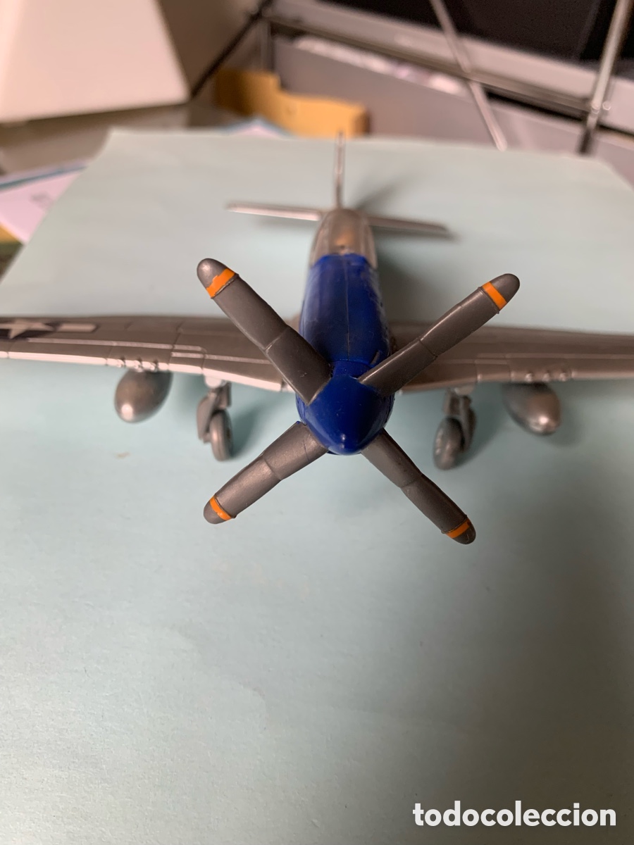 Modelos a escala: MAQUETA DE AVI&Oacute;N DE COMBATE SPITFIRE. CON PEANA. - Foto 5