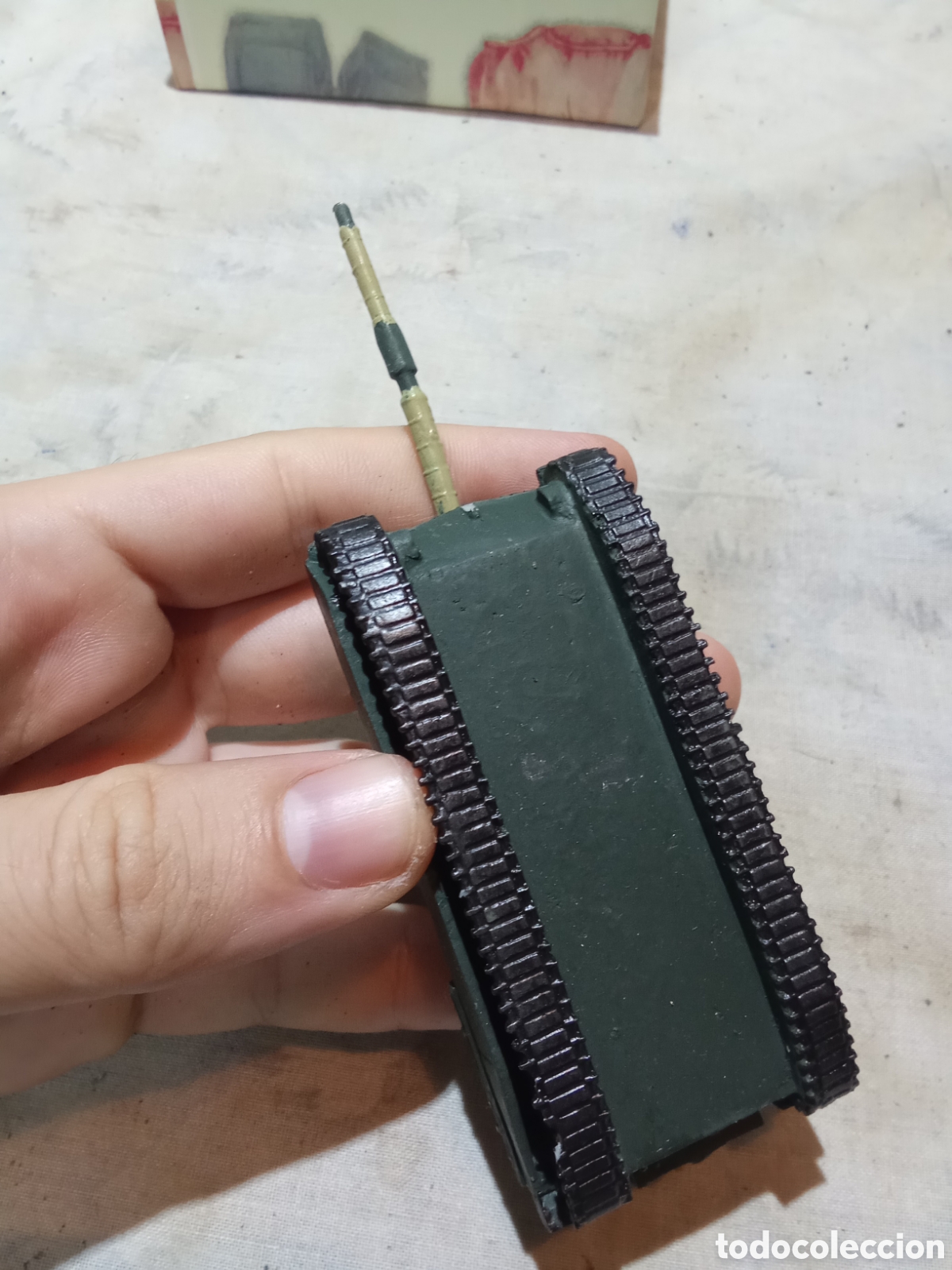 Modelos a escala: TANQUE MILITAR VERDE DE PLOMO - Foto 7