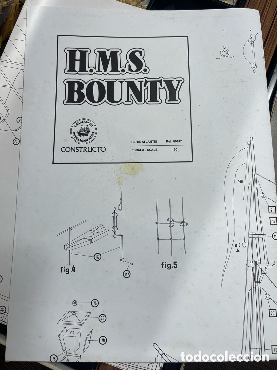 Modelos a escala: H.M.S. Bounty &ndash; Constructo &ndash; 1/50 - Foto 5