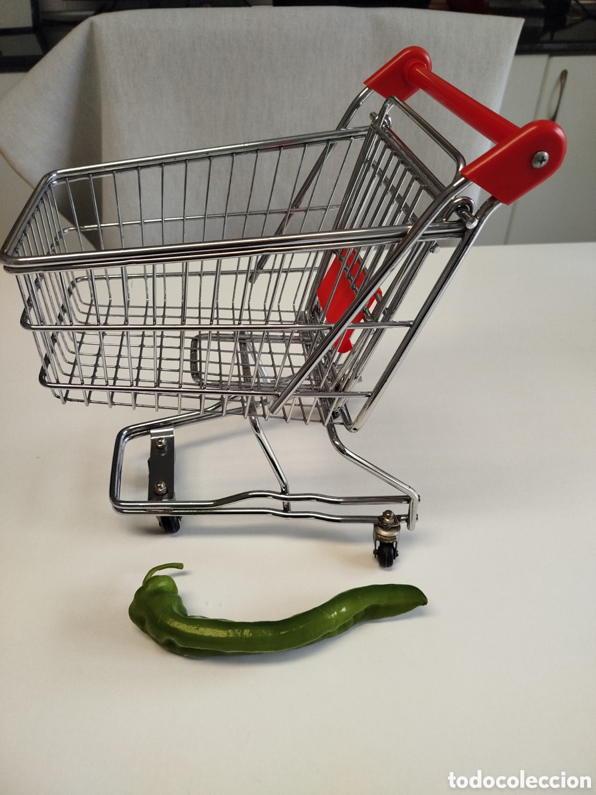 Modelos a escala: Carrito de la compra met&aacute;lico mini y a escala. - Foto 1
