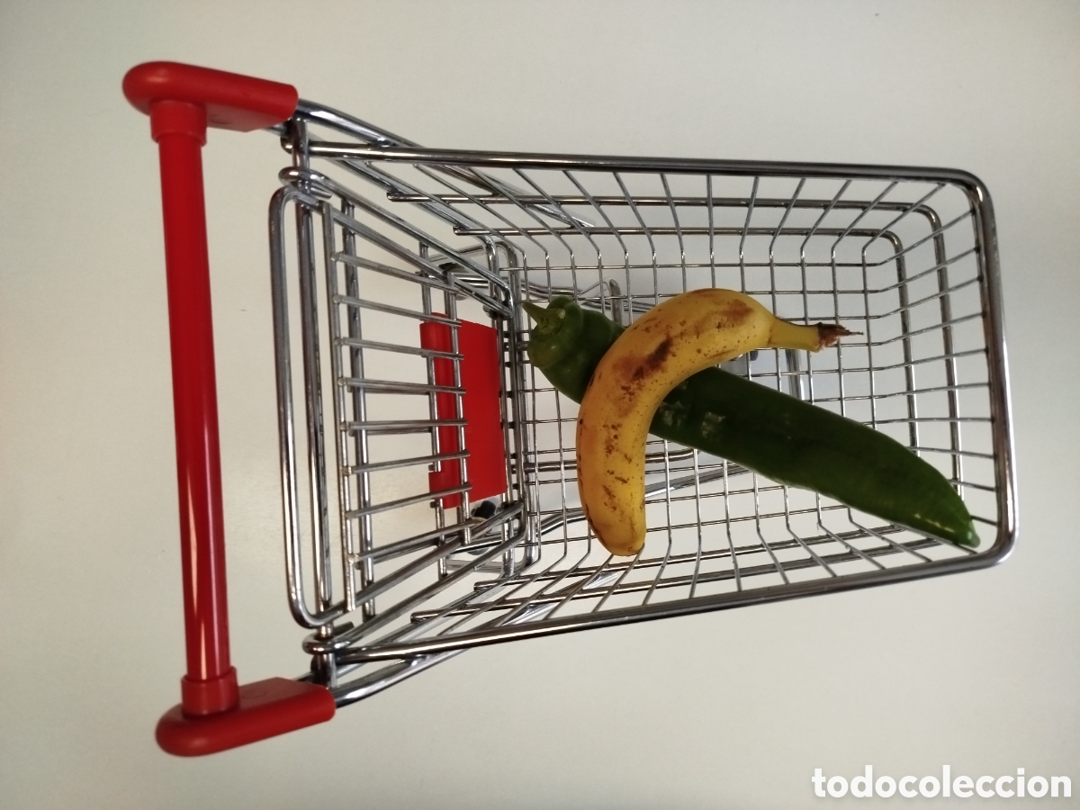 Modelos a escala: Carrito de la compra met&aacute;lico mini y a escala. - Foto 2