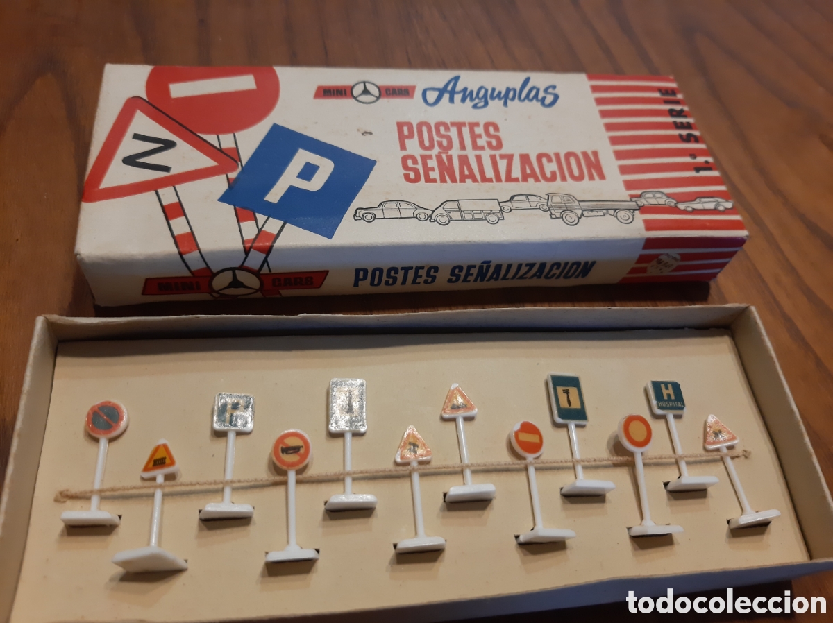 Modelos a escala: Anguplas Minicars 12 Postes Se&ntilde;alizacion - Foto 1