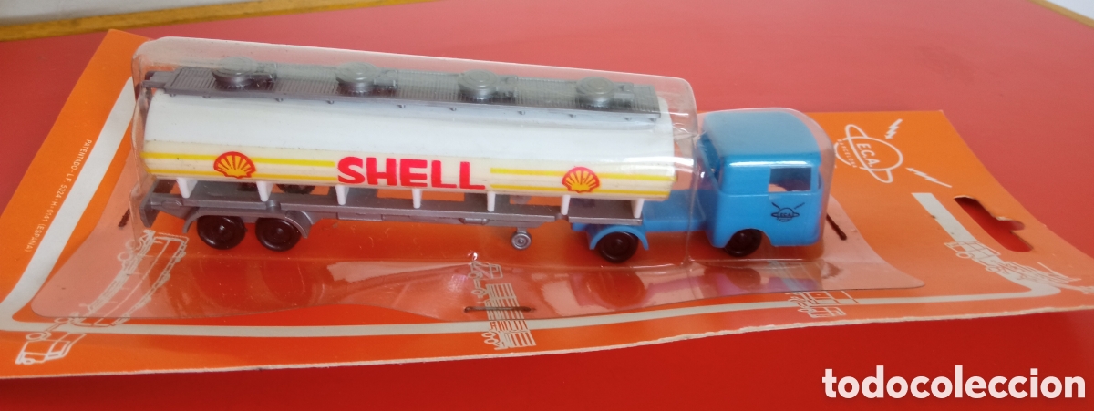 Modelos a escala: CAMI&Oacute;N CISTERNA SHELL E.C.A. 80S.BLISTER SIN ABRIR. - Foto 2