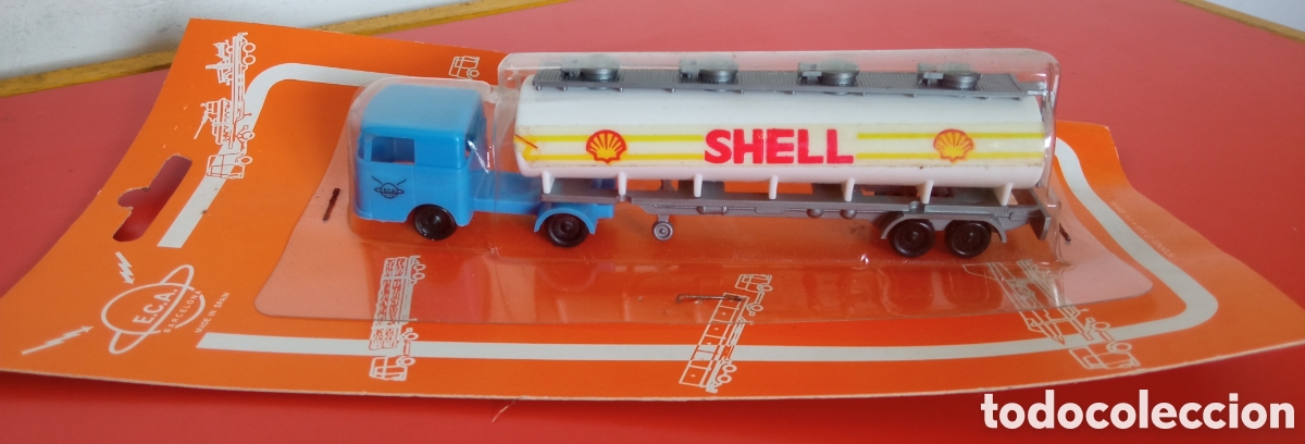 Modelos a escala: CAMI&Oacute;N CISTERNA SHELL E.C.A. 80S.BLISTER SIN ABRIR. - Foto 1