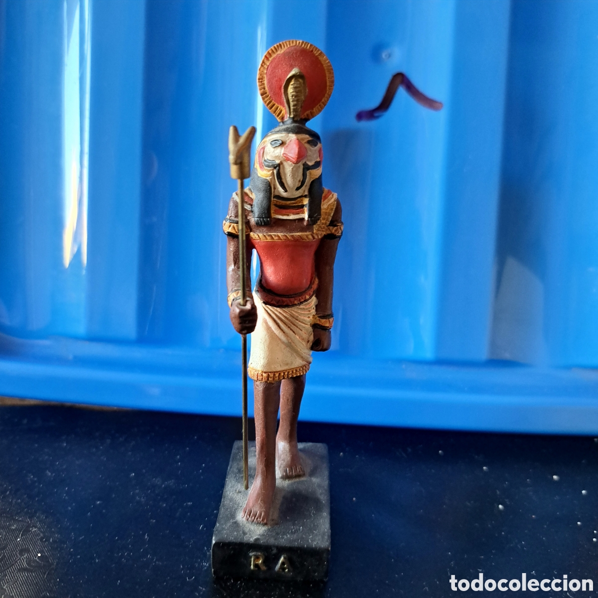 Modelos a escala: D&eacute;u Ra. EGYPTE ANCIENNE - STATUE DE RA EN RESINE - Foto 2