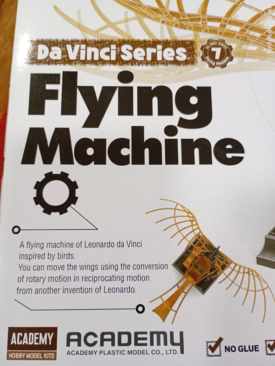 Modelos a escala: Maqueta Academy Davinci Flying Machine - Foto 5