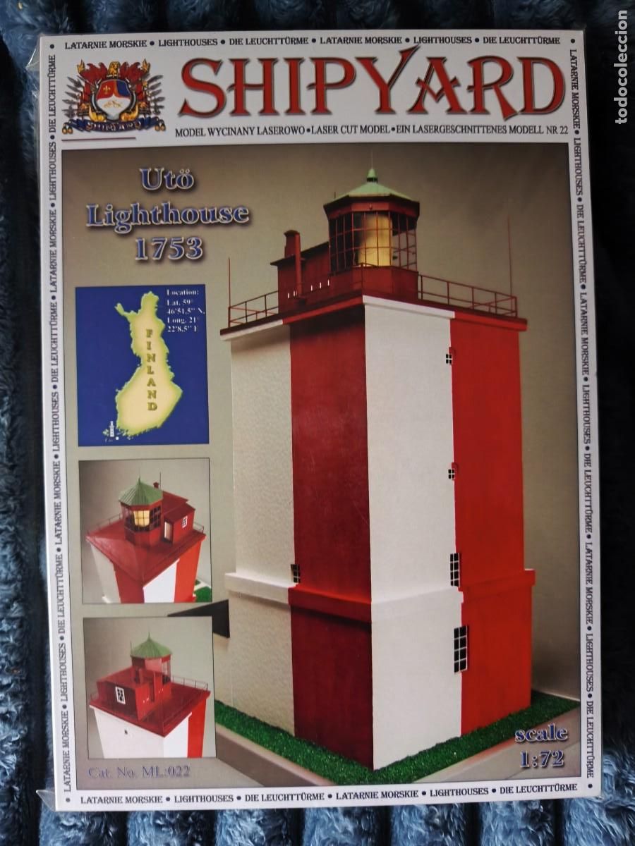 Modelos a escala: Faro de Uto, Finlandia. Shipyard. Laser cut model - Foto 1