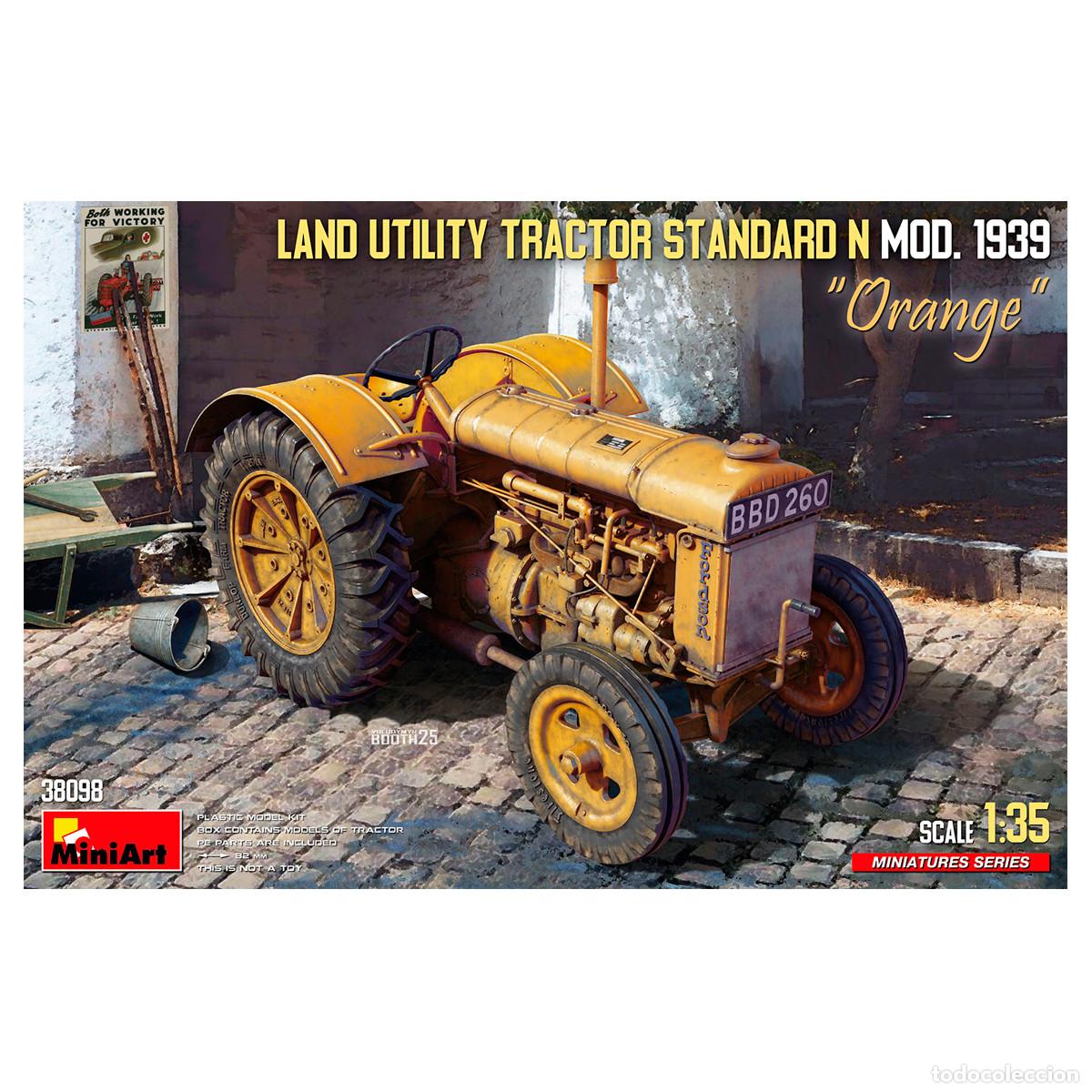Modelos a escala: Maqueta Miniart Tractor Land Utility Tractor Standard N &ldquo;Orange&rdquo; Mod. 1939 1/35