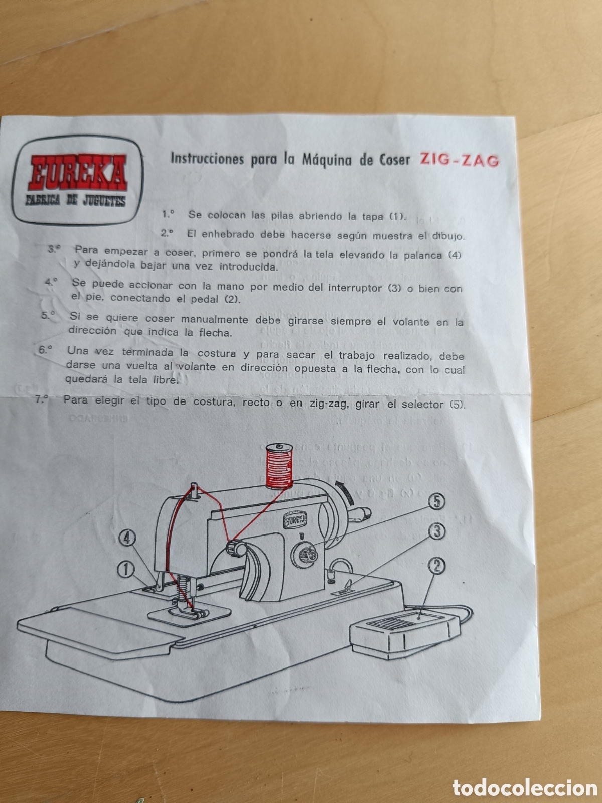 Modelos a escala: Maquina de coser a pilas. Zig-Zag Eureka. - Foto 6