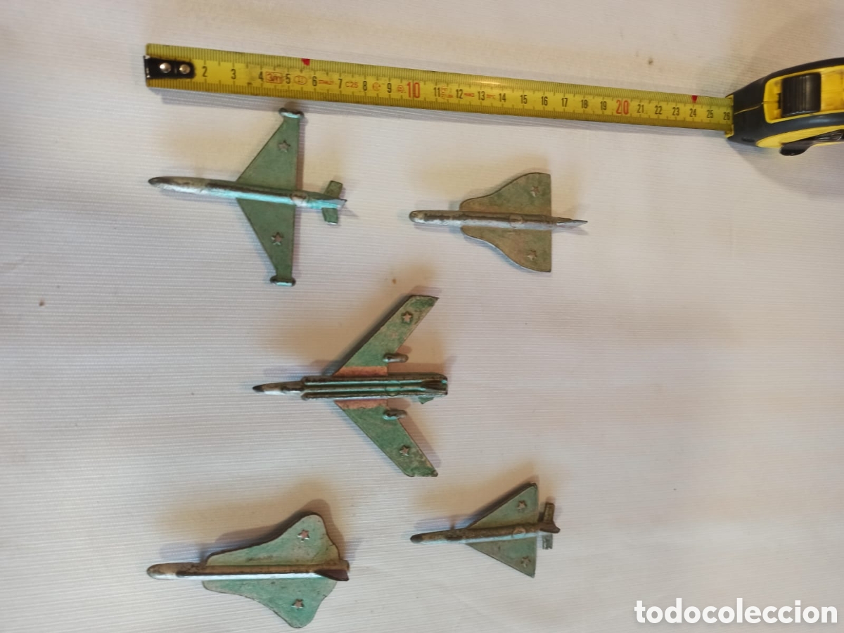 Modelos a escala: LOTE DE AVIONES MILITARES MET&Aacute;LICOS DE FABRICACI&Oacute;N URSS