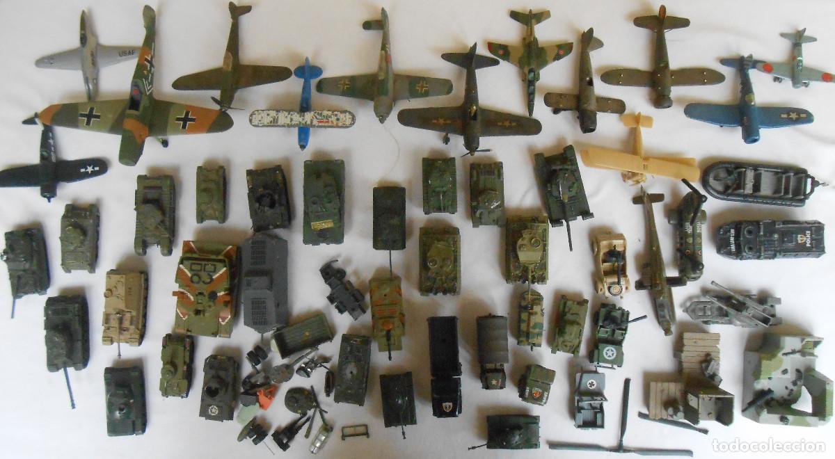 Modelos a escala: LOTE VEHICULOS DE GUERRA AVIONES/ TANQUES/ COCHES Y OTROS