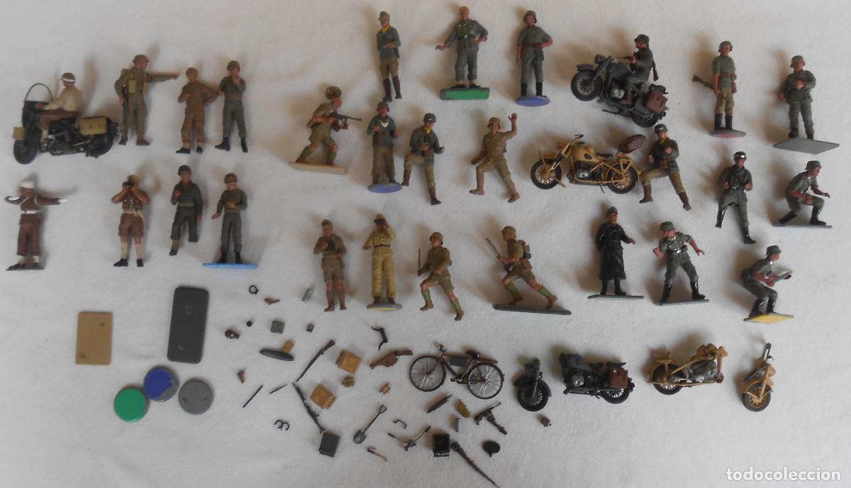 Modelos a escala: Lote figuras para modelismo Guerra mundial 1/35 Marca Tamiya