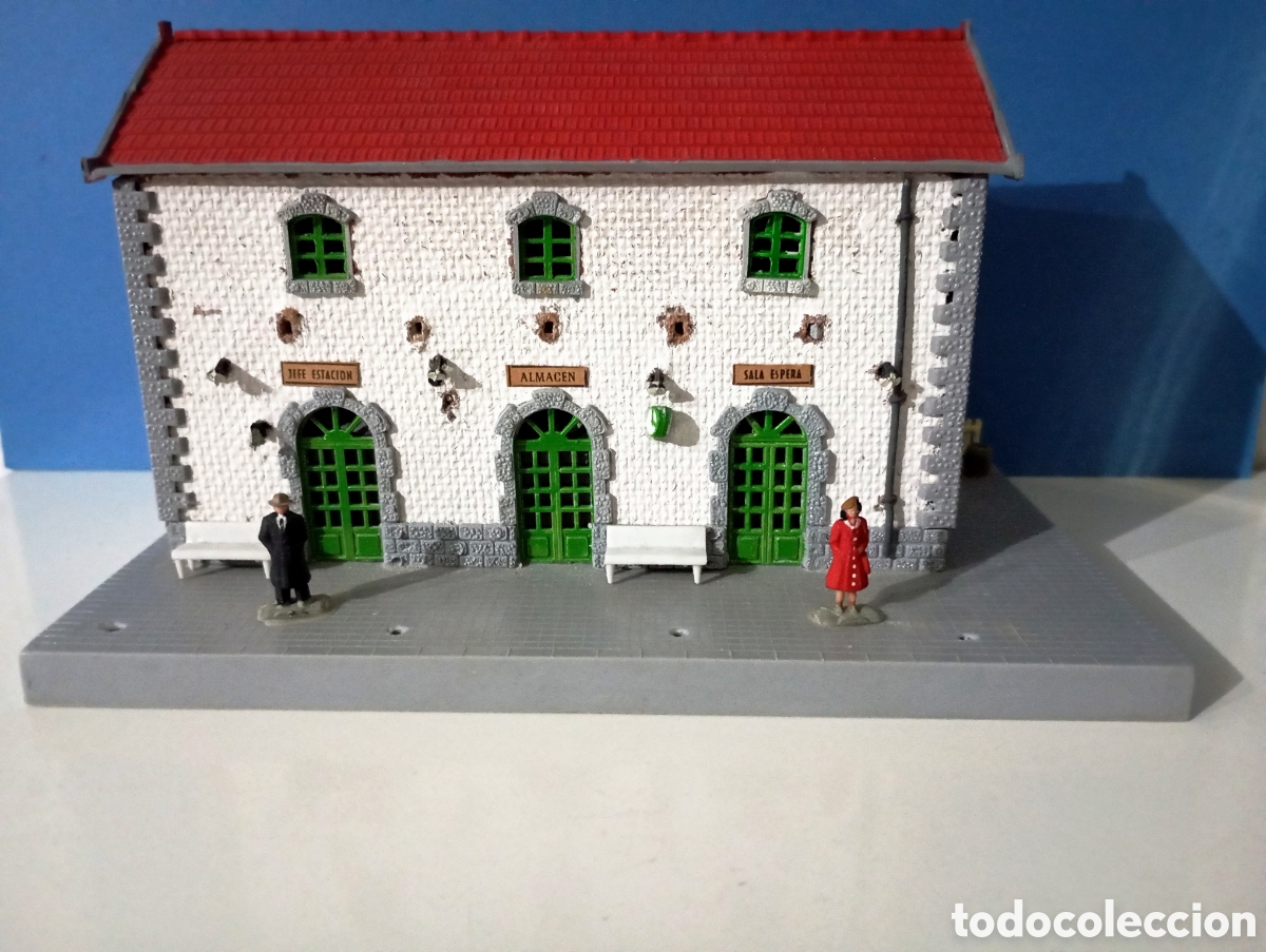 Scale Models: Estaci&oacute;n Verdu Maqueta Miniatura Escala H0 # Jefe de estaci&oacute;n Ferrocarril Telegrafos