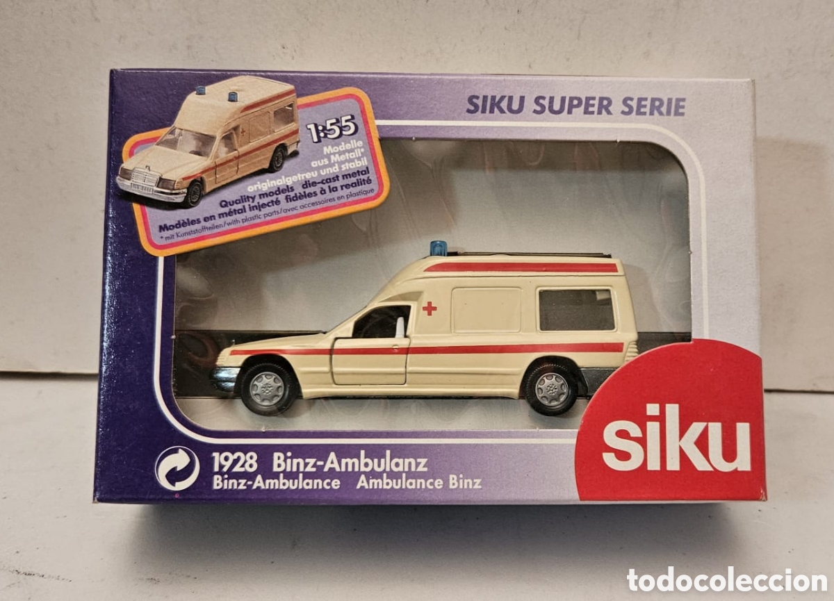 Modelos a escala: SIKU SUPER SERIE 1928- AMBULANCIA MERCEDES BENZ, 1:55 NUEVA