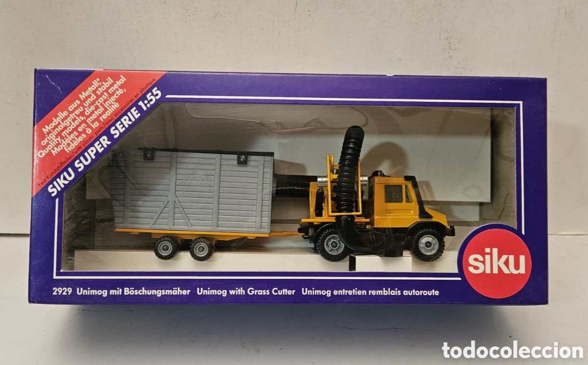 Modelos a escala: SIKU SUPER SERIE 2929- CORTADORA DE C&Eacute;SPED MERCEDES BENZ, 1:55 NUEVO