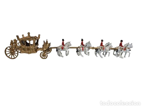 Modelos a escala: Hermosa Carroza Real de Estado - Crescent Toys, Inglaterra - A&ntilde;o 1977 - Jubileo de Plata, Coronaci&oacute;n