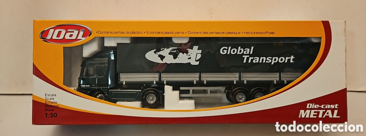 Modelos a escala: JOAL 361- CAMI&Oacute;N MERCEDES ACTROS CON TRAILER CON TOLDO ESCALA 1:50, NUEVO