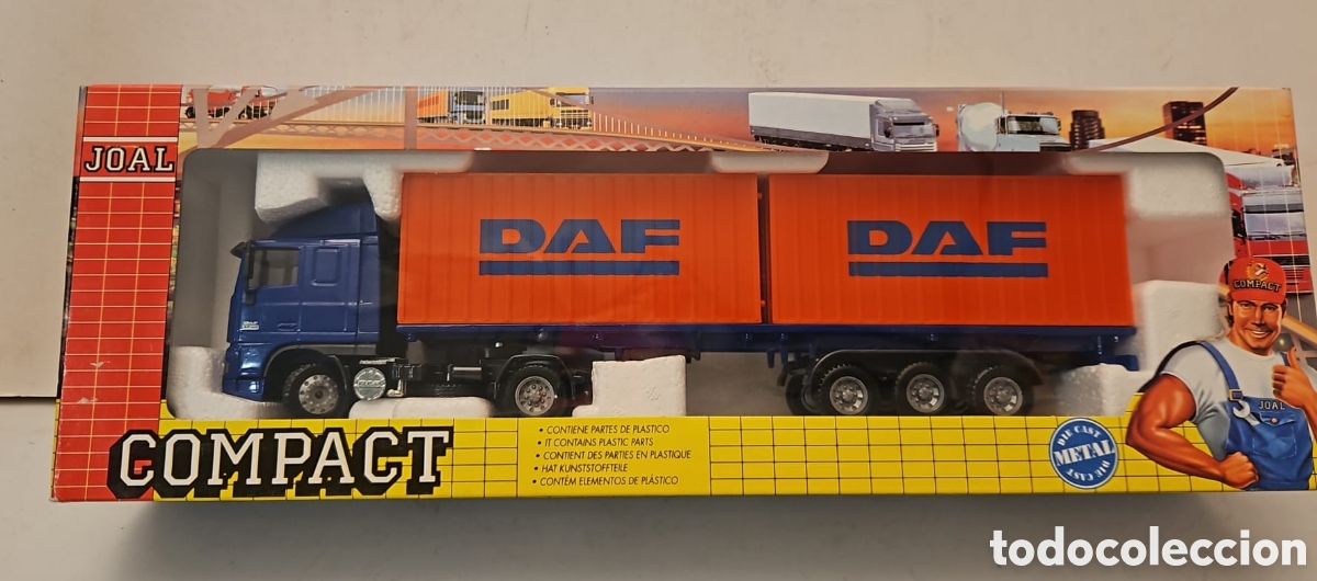 Scale Models: JOAL 348- CAMI&Oacute;N PORTA CONTENEDORES DAF 95 XF ESCALA 1:50, NUEVO