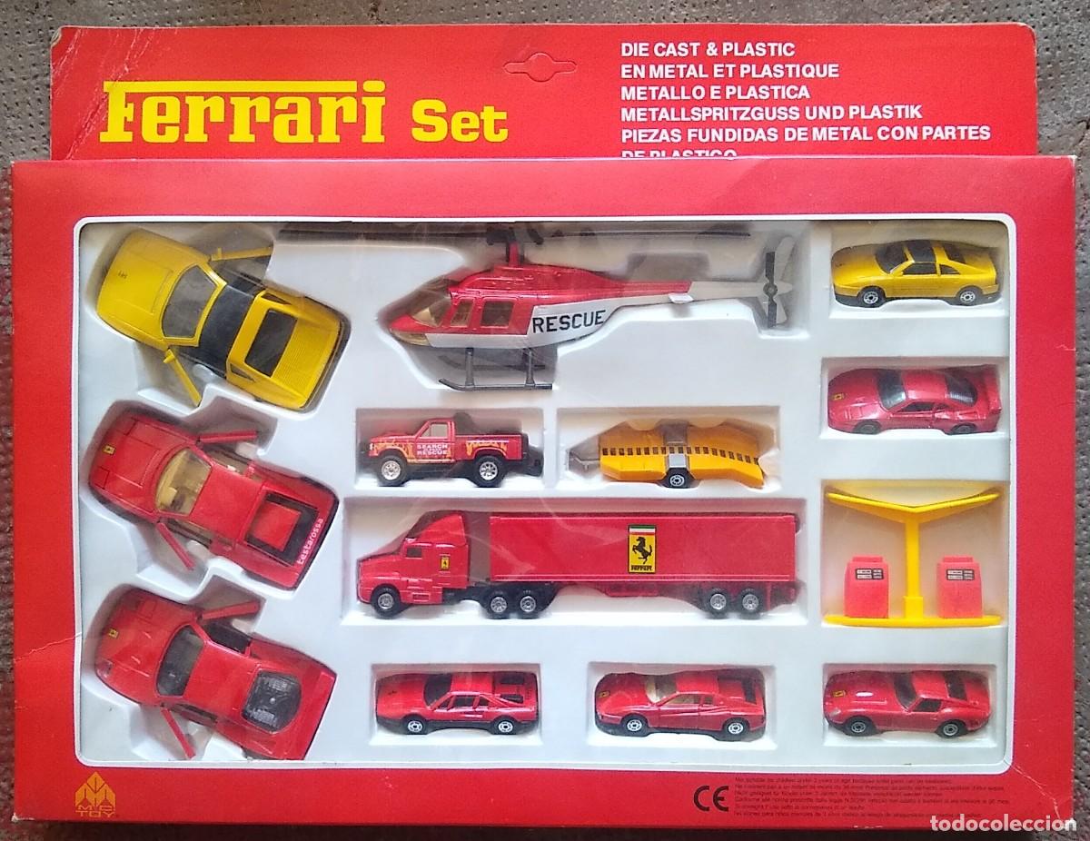 Modelos a escala: Ferrari Set MC Toy (predecesora de Maisto) A&ntilde;os 90 Completo en caja