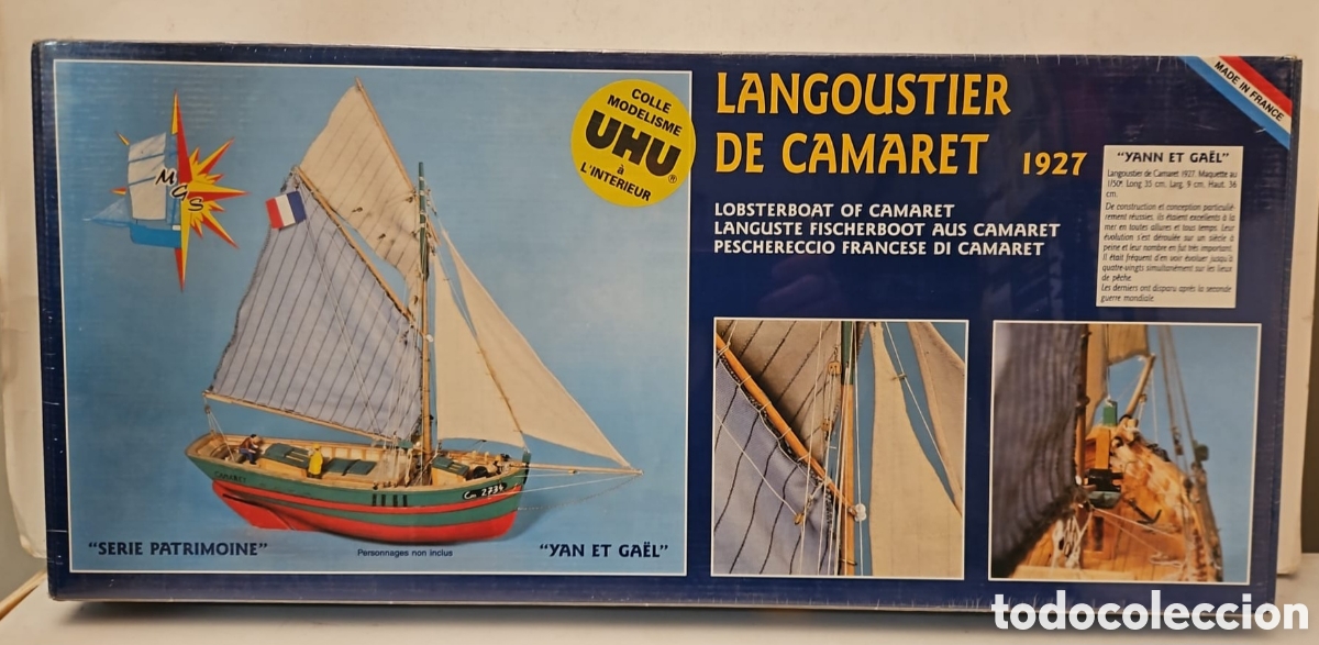 Scale Models: LANGOUSTIER DE CAMARET YG 1000 KIT DE MADERA , NUEVO PRECINTADO