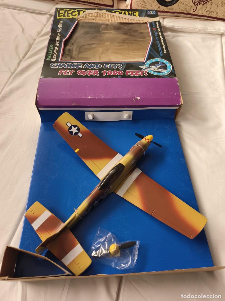 Modelos a escala: Electric Airplane . Avi&oacute;n el&eacute;ctrico de lanzamiento manual tipo Air Hogs. Grande . Caja original