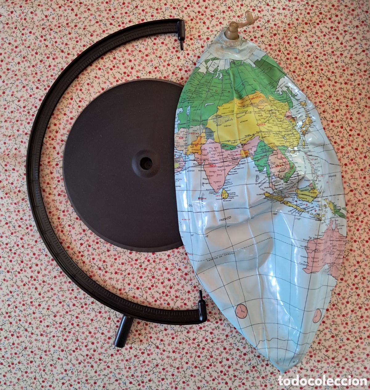 Ma&szlig;stabsgetreue Modelle: Globo Terraqueo hinchable a&ntilde;os 80