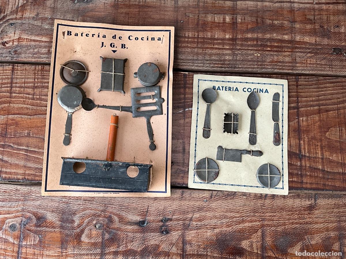 Mod&egrave;les r&eacute;duits: LOTE DE COMPLEMENTOS VARIOS CASA DE MU&Ntilde;ECAS-BATERIA DE COCINA -RESTO DE TIENDA - A&Ntilde;OS 40-50 - REF -2