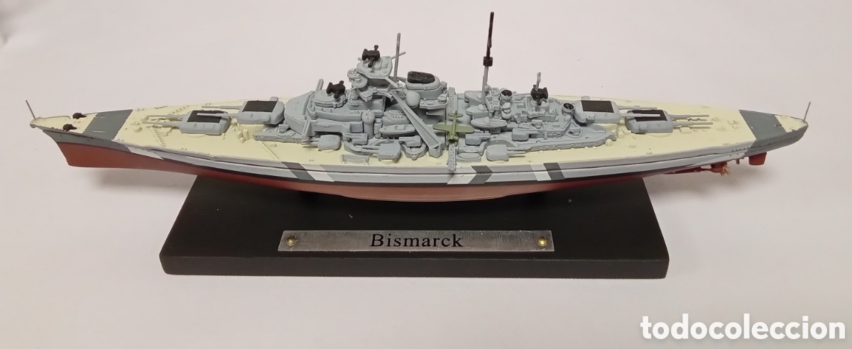 Modelos a escala: Maqueta acorazado Bismarck Planeta DeAgostini (Colecci&oacute;n) Escala 1:1250 Buques legendarios