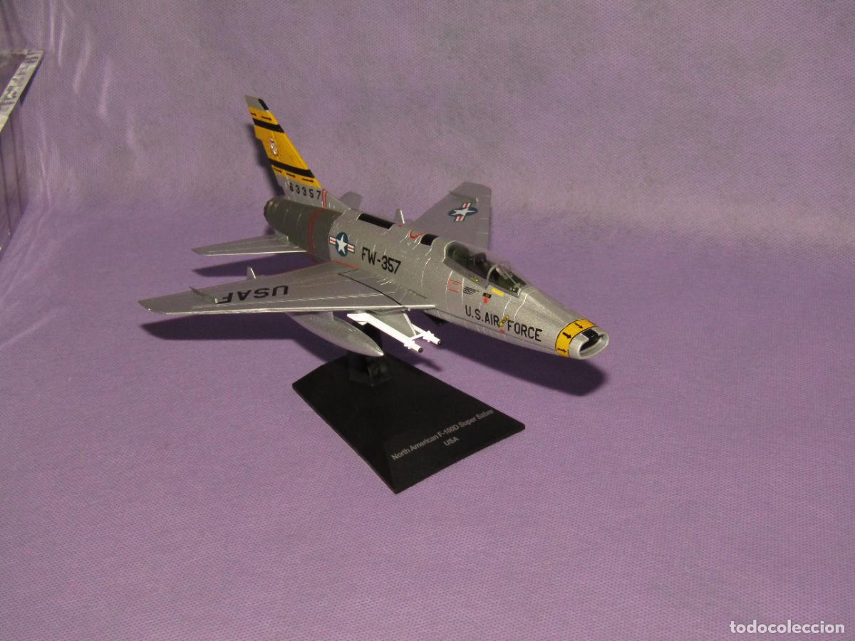 Modelli in scala: Cazabombardero Monomotor North American F-100 Super Sabre en Escala 1/72 en Metal y Pl&aacute;stico