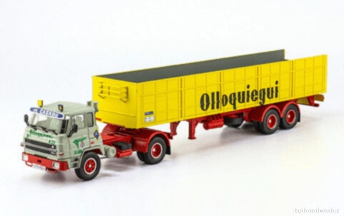 Ma&szlig;stabsgetreue Modelle: Barreiros 4238 T con semirremolque ba&ntilde;era &rdquo; Olloquiegui &rdquo; (Escala 1/43) NUEVO + Cat&aacute;logo del modelo