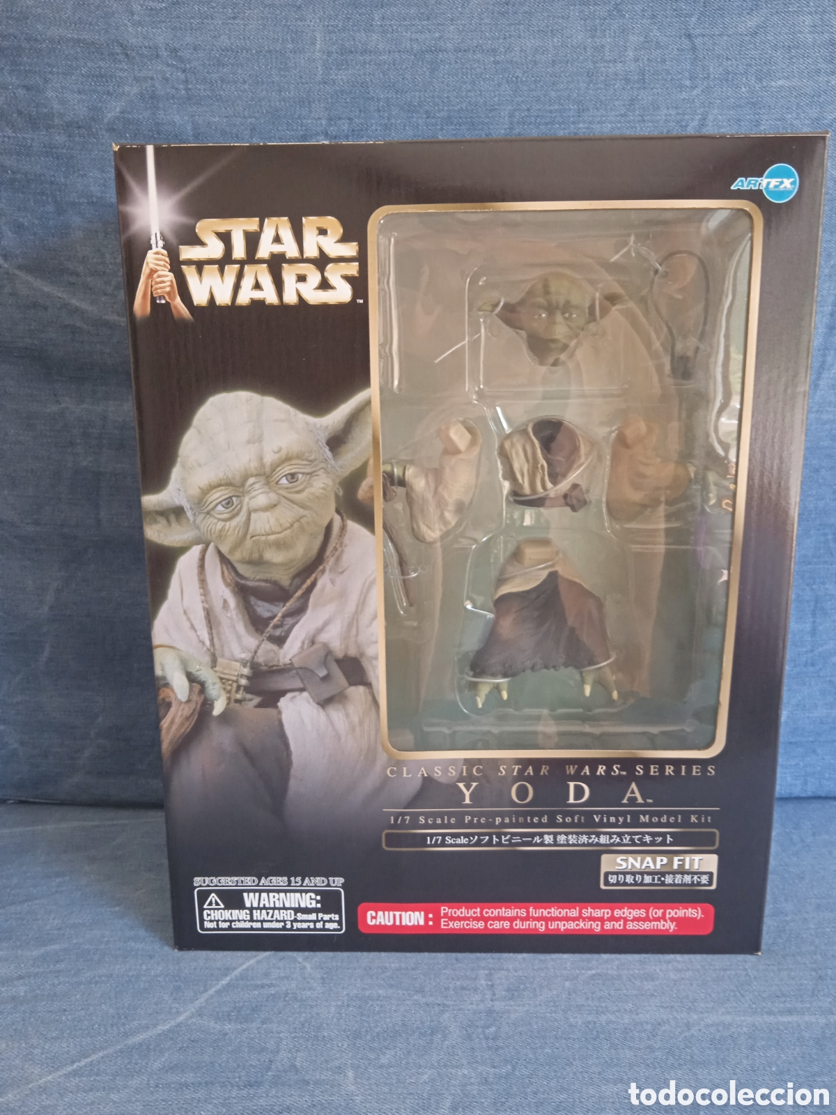 Scale Models: Figura Sofubi Star Wars Yoda 1/7 ARTFX Kotobukiya japonesa 2005 NUEVA SIN USAR