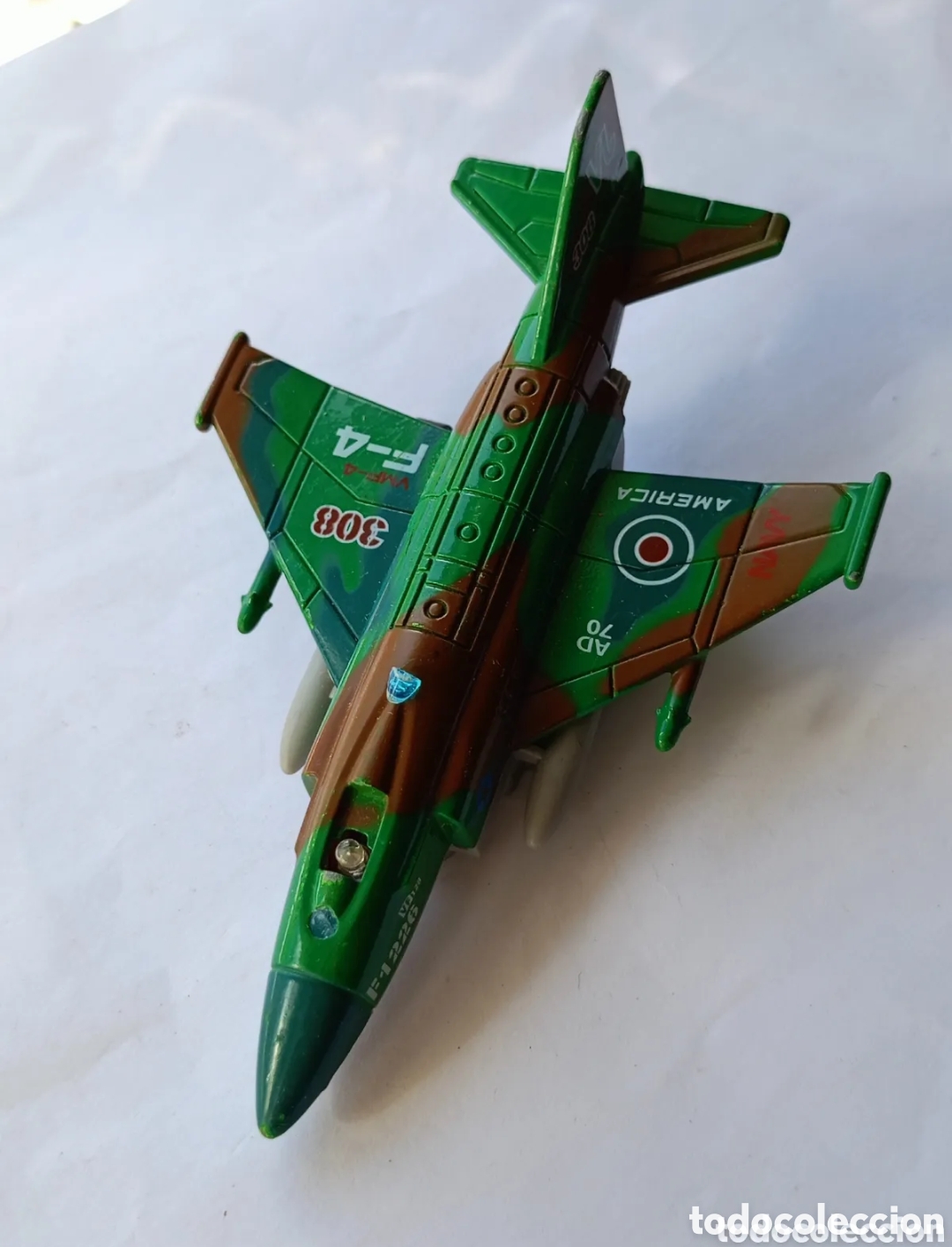 Modelos a escala: Avi&oacute;n de combate F1226 F4 combat aircraft ditoys metal 13cm