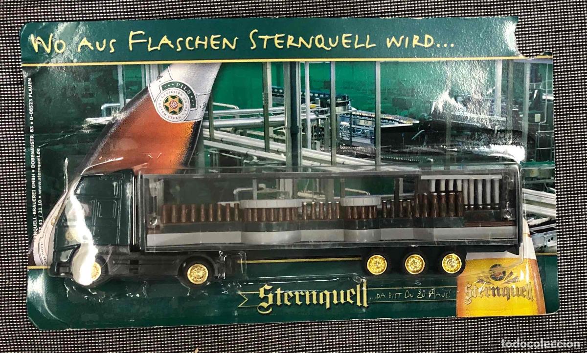 Modelos a escala: CAMION PUBLICITARIO CERVEZA STERNQUELL. PLAUEN. ALEMANIA. EN BLISTER ORIGINAL