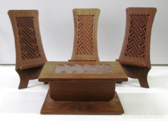 Modelos a escala: Mini salotto in legno lavorato - giocattoli -&nbsp; Vintage anni '50