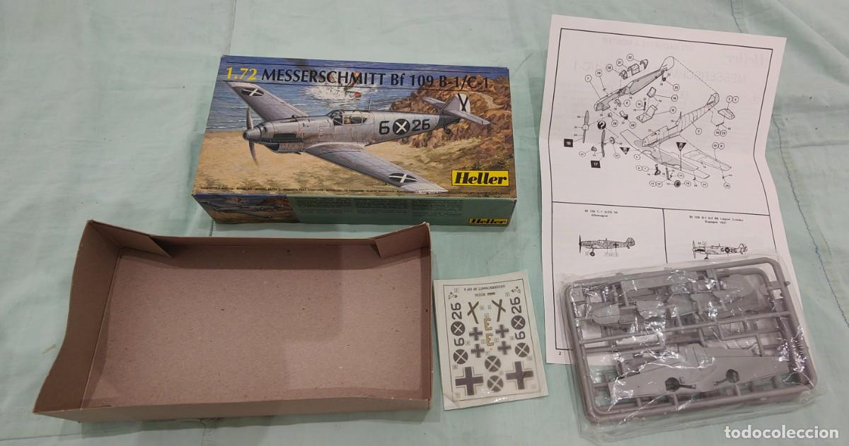 Modelos a escala: Messerschmitt BF.109 B1 de Heller,escala 1/72 - Foto 2