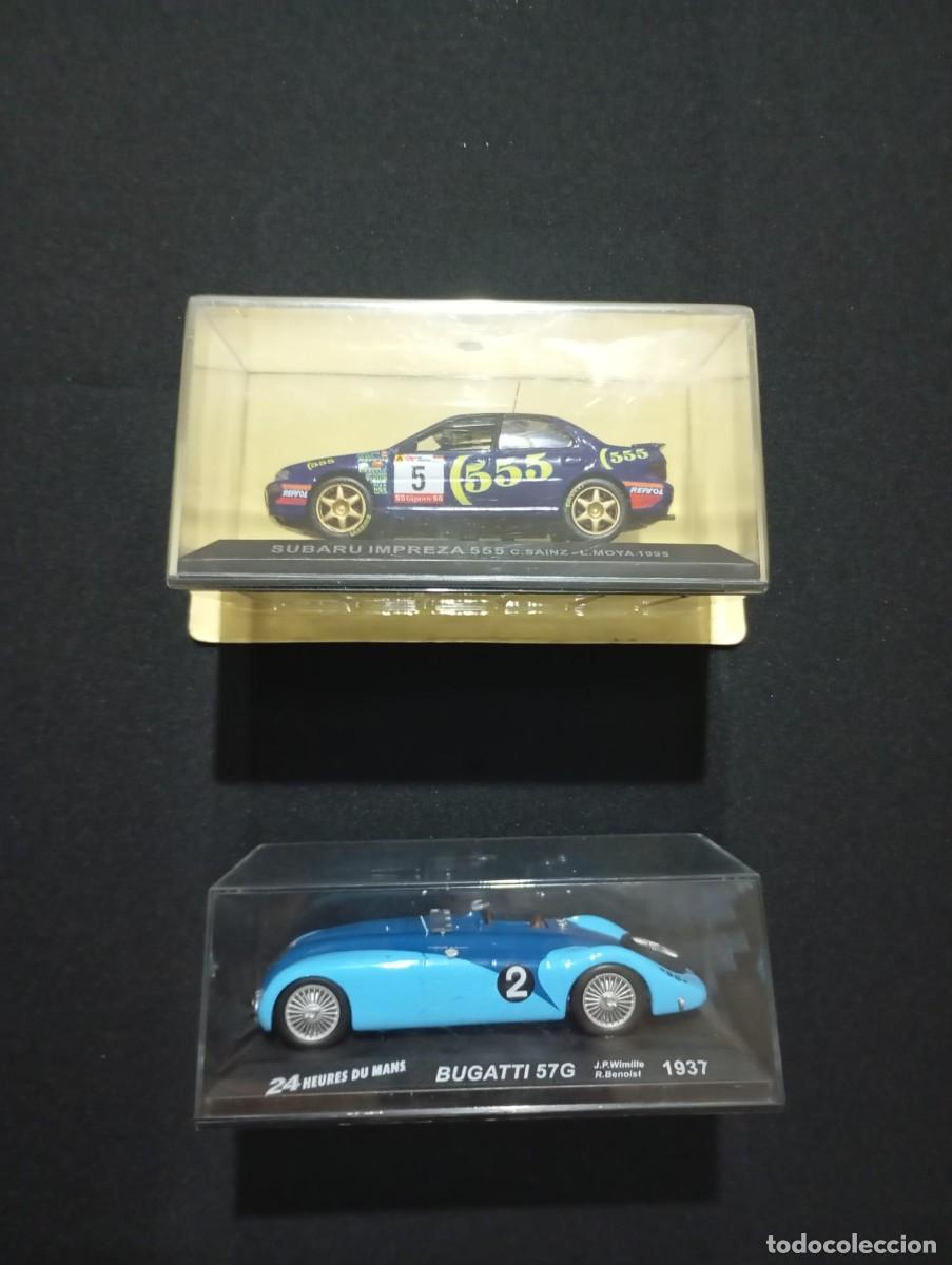 Modelos a escala: Coches colecci&oacute;n Altaya Bugatti 57G Subaru Impreza 55 Carlos Sainz y Luis Montoya 1995