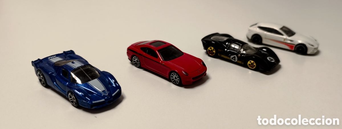 Modelos a escala: Lote 4 Hot Wheels Ferrari Originales Descatalogado