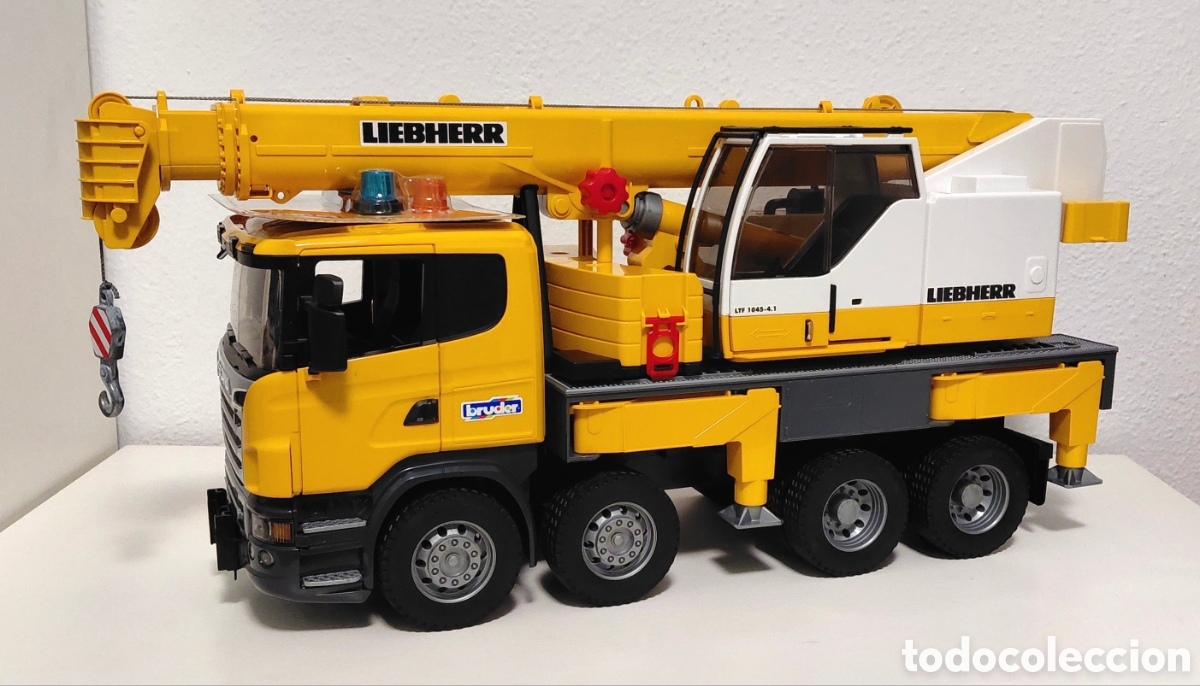 Modelos a escala: Bruder Ref:03570 : Cami&oacute;n Scania con Grua Liebherr