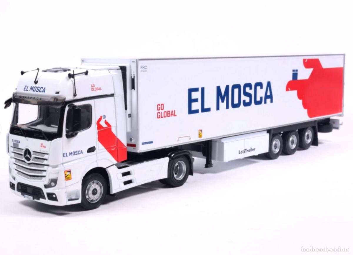 Modelos a escala: Cami&oacute;n articulado Mercedes-Benz Actros MP4 (A&ntilde;o 2021) EL MOSCA - Escala 1/43 - New in Bl&iacute;ster