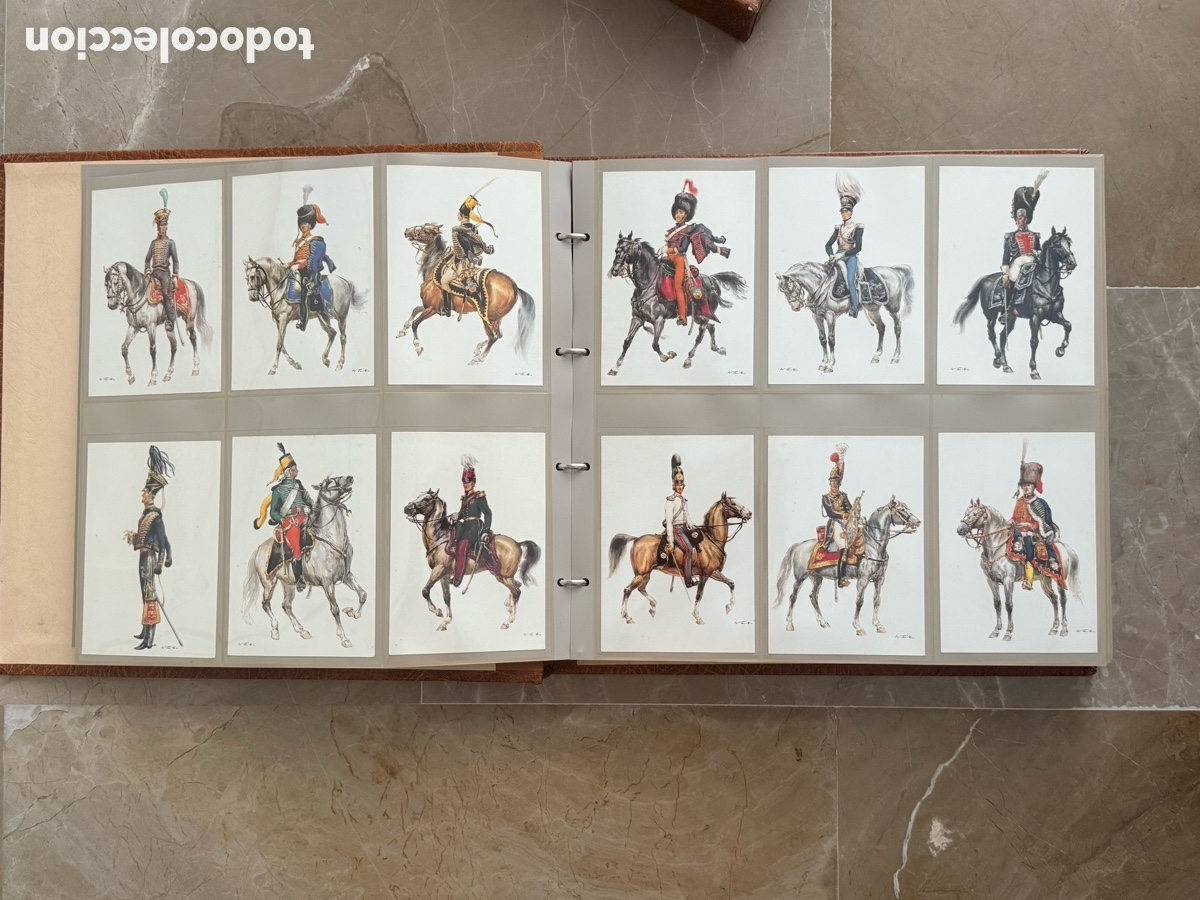 Modelos a escala: &Aacute;lbum postales modelismo soldados guerras napole&oacute;nicas y banderas.