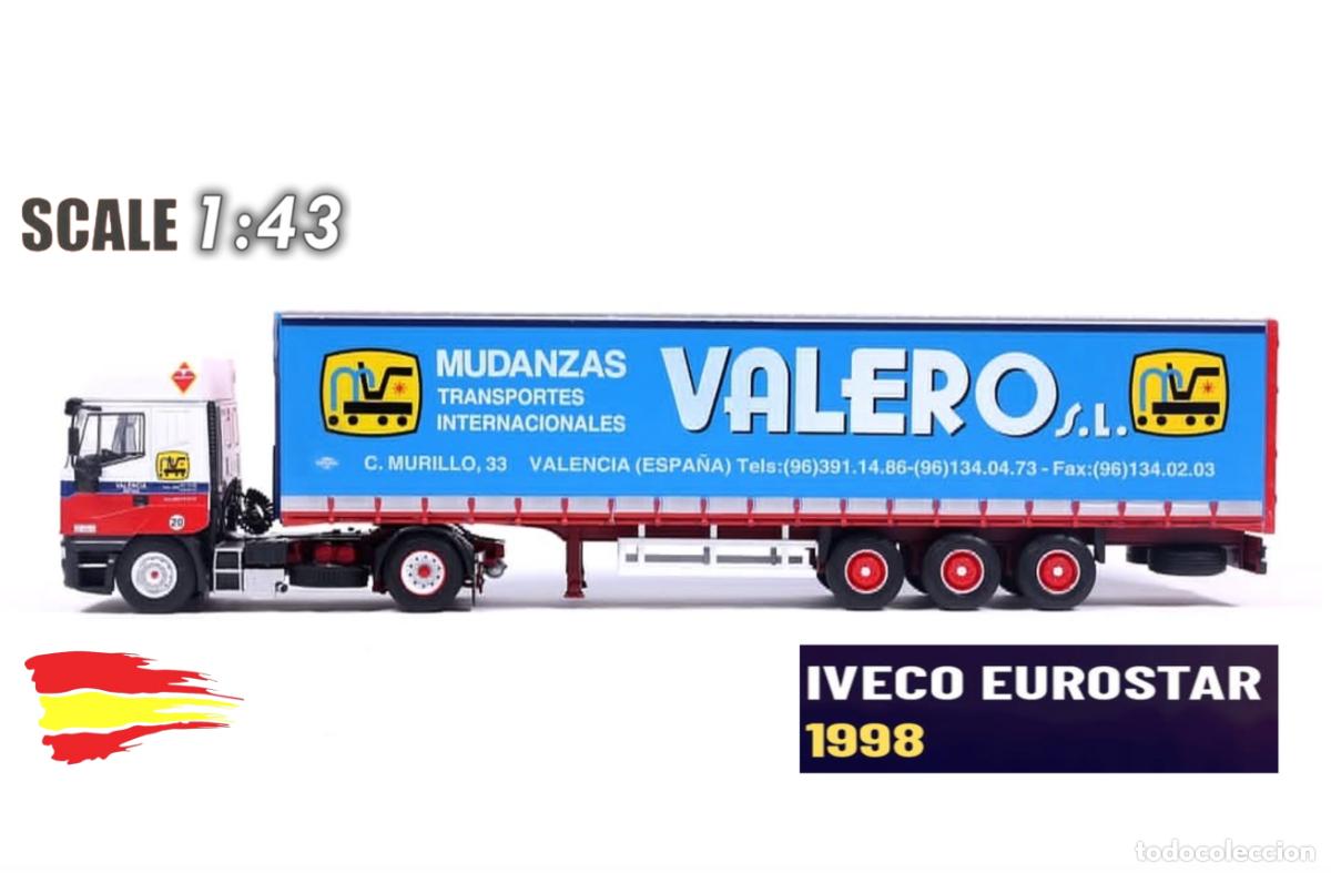 Modelos a escala: Iveco EuroStar (1988) - Cami&oacute;n con semirremolque Tautliner - Escala 1/43 (Nuevo, precintado).