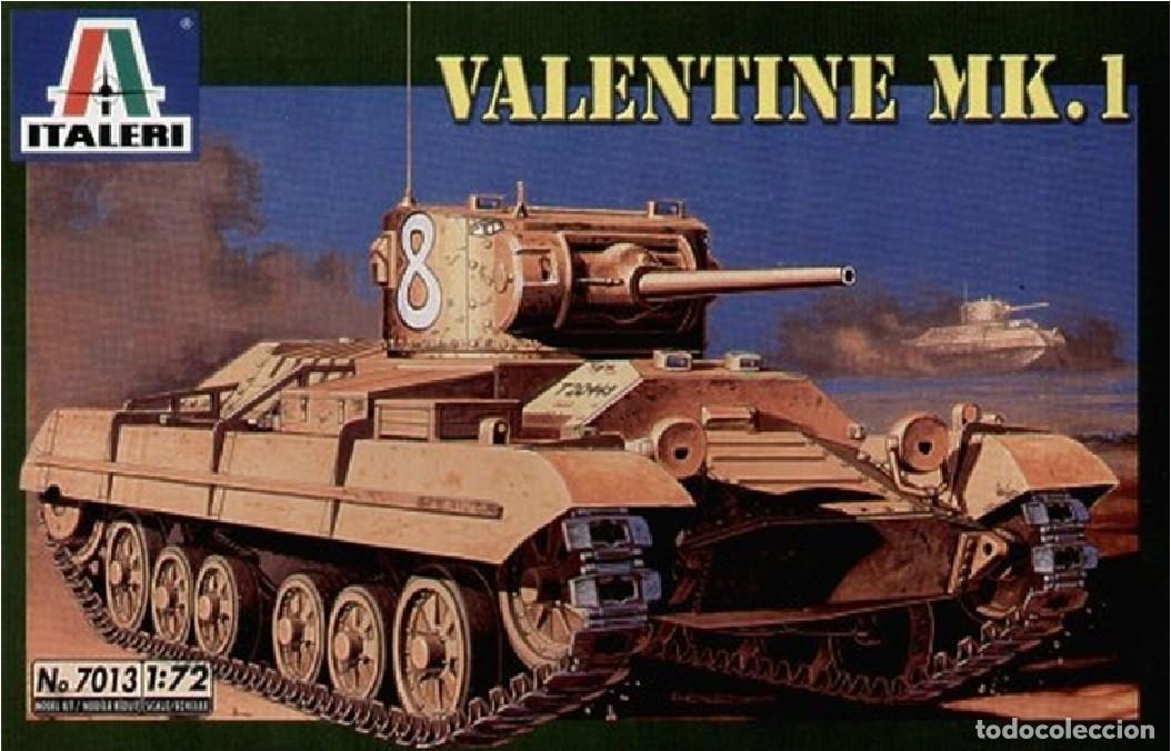 Modelos a escala: Maqueta tanque Valentine MK.1 marca Italeri esc.1:72