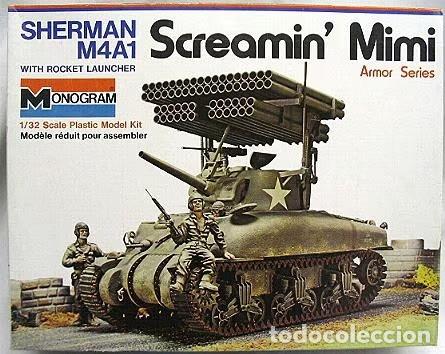 Modelos a escala: Maqueta tanque Sherman M4 A1 &rdquo;Screamin mini&rdquo; marca Monogram esc.1:32