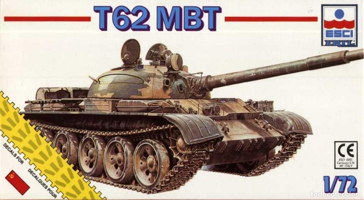 Modelli in scala: Maqueta tanque sovietico T62 MBT marca Italeri esc.1:72
