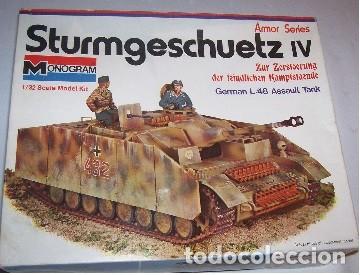 Modelos a escala: Maqueta tanque aleman WWII Sturmgeschuetz IV, marca Monogram esc.1:32