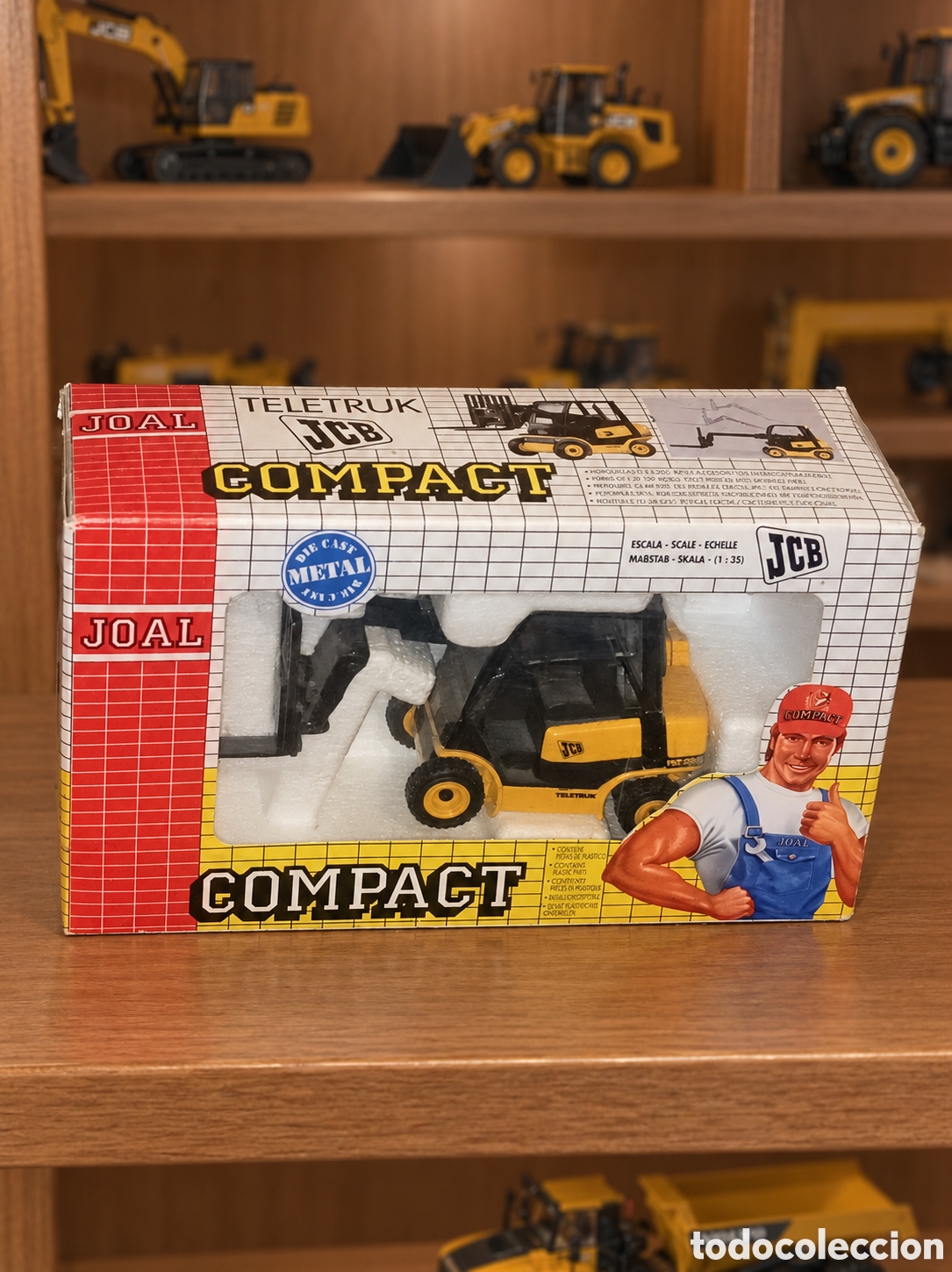 Modelos a escala: Carretilla elevadora JCB en caja original JOAL