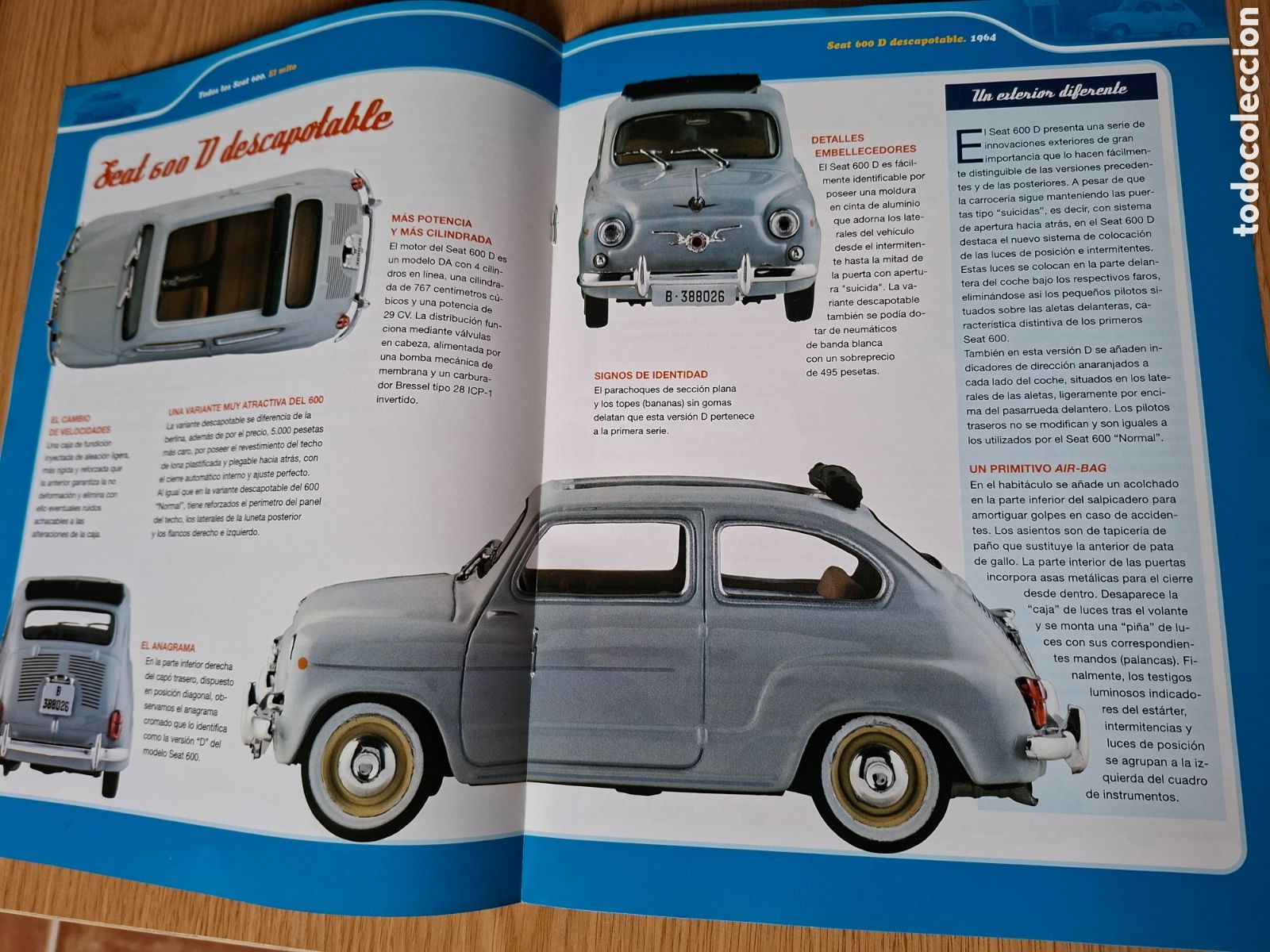 Modelos a escala: SEAT 600 D DESCAPOTABLE y FASCICULO - Foto 7